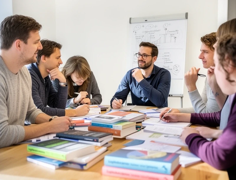 LogikAkademie Team bei der Kursvorbereitung